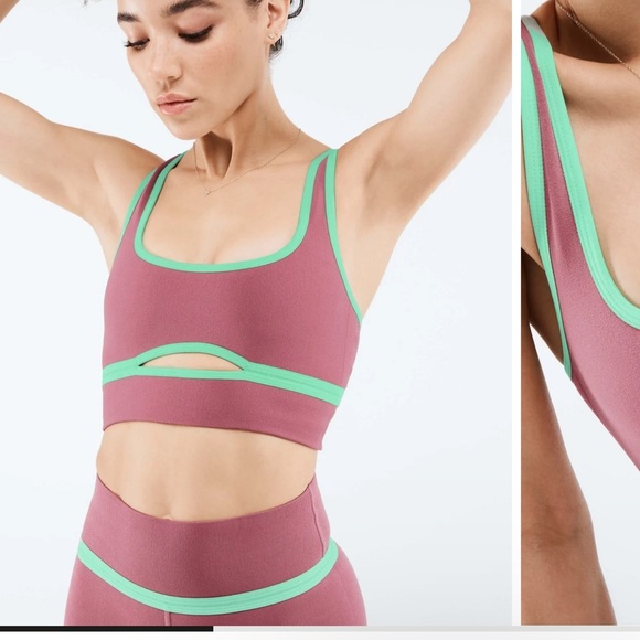 Fabletics Rylie SculptKnit Cut Out Front Bra - Picture 6 of 7